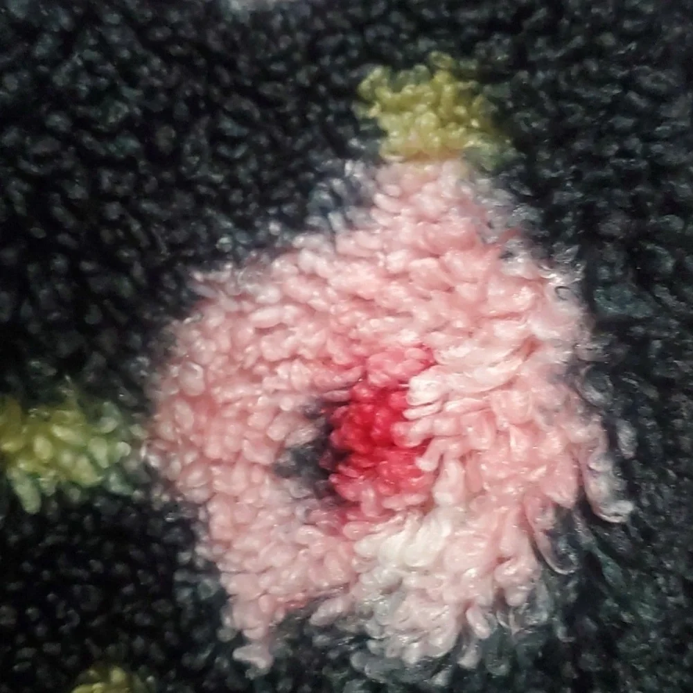 Sandy Liang X Target Jacket Women's XS Black Colorpop NYC Fleece Floral Sherpa‎